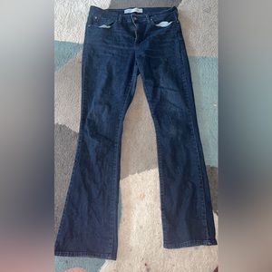 Blue signature bootcut jeans